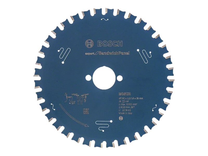 Bosch Rundsavsklinge 190x2,0x30mm 36t Exp Sandwich - 2608644367