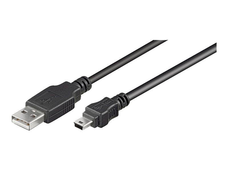 Pro USB-A <-> USB Mini-B (5-pin) - 1m - Sort