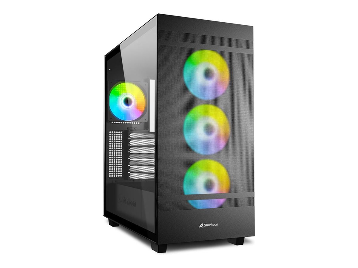 Sharkoon Rebel C50 RGB, tower case (black, tempered glass) Kabinet - GEEKD.dk