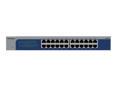 NETGEAR GS524v3 - Switch - 24 x 10/100/1000 - monterbar på stativ, væg-monterbar