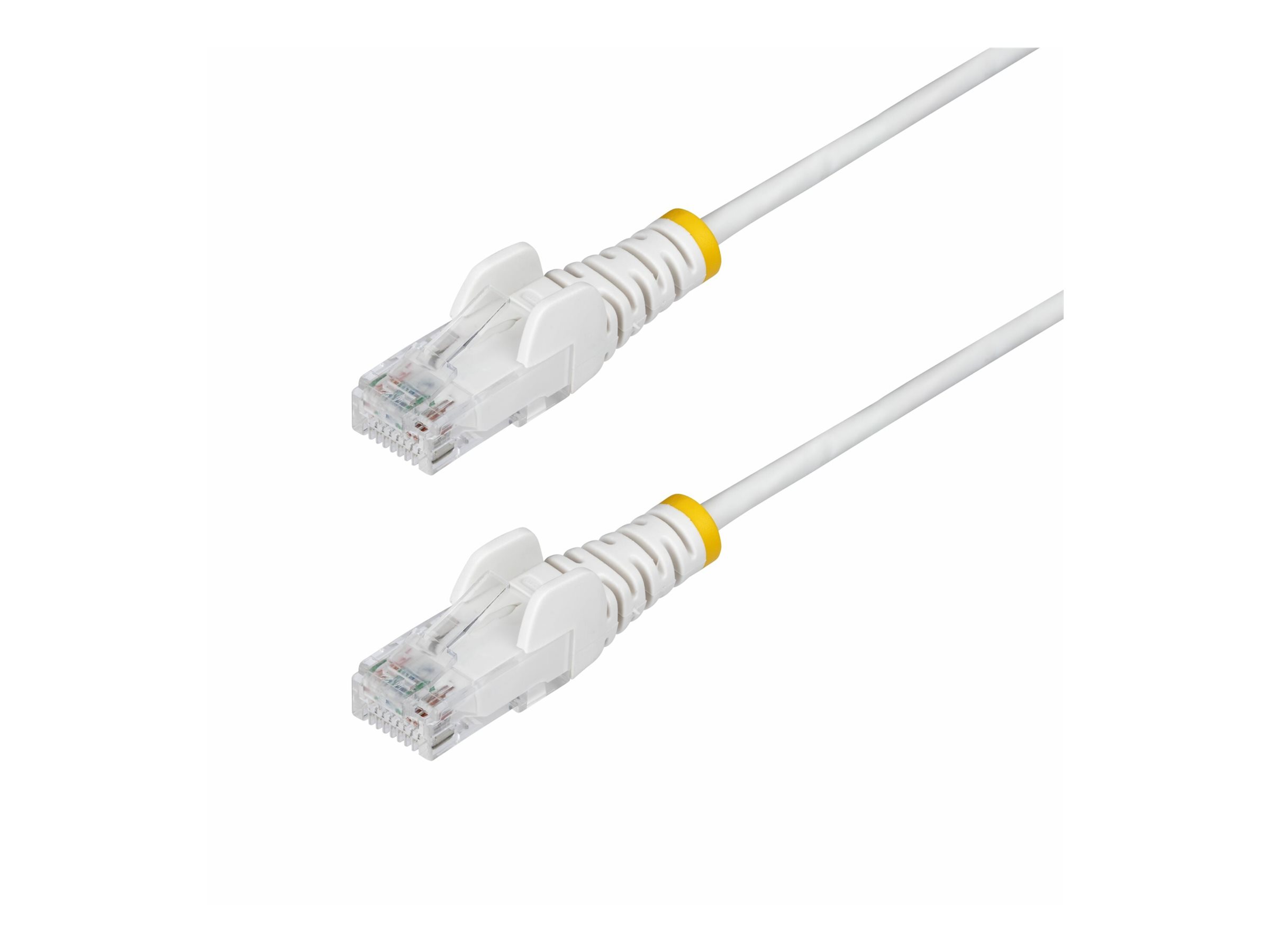 StarTech.com 15m White Slim CAT6 Ethernet Cable, Snagless, 28AWG, LSZH CAT 5/5e/6 Ikke afskærmet parsnoet (UTP) 15m Patchkabel Hvid