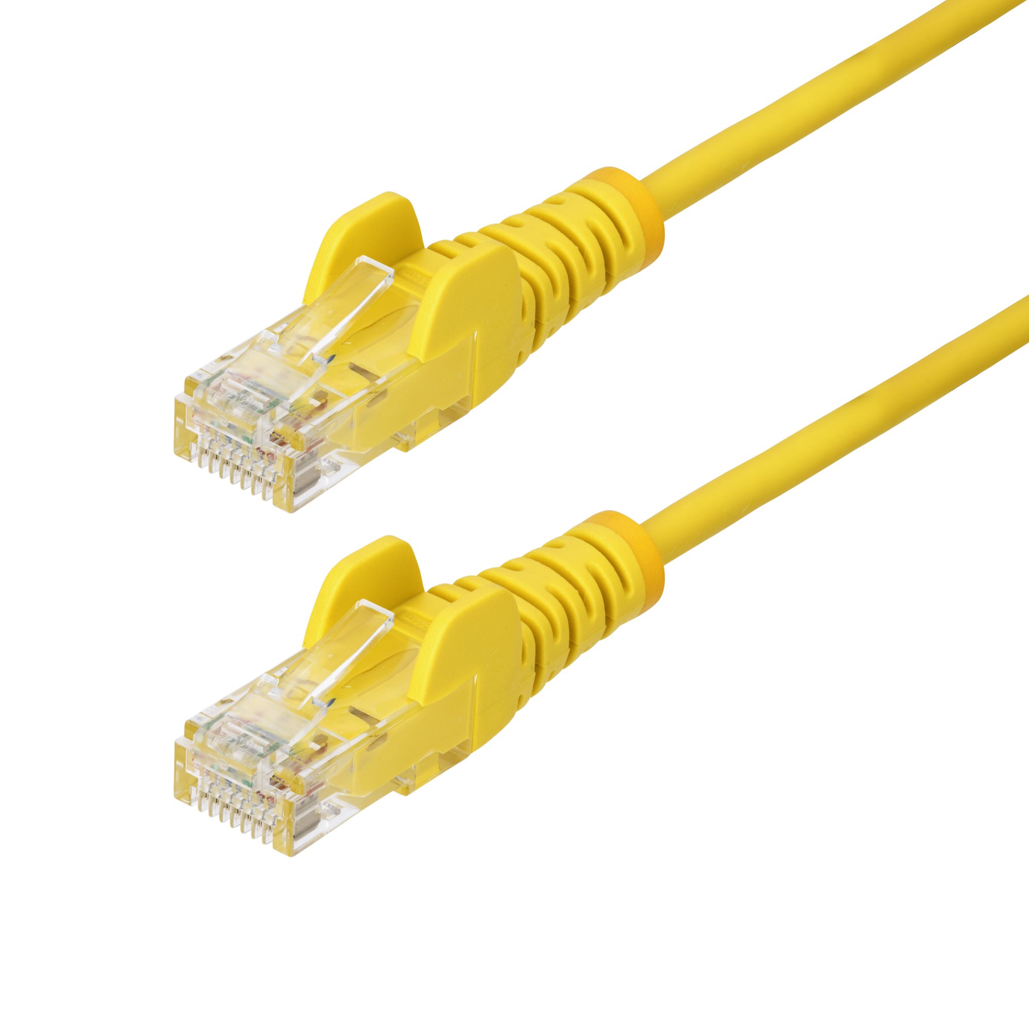 StarTech.com 50cm Yellow Slim CAT6 Ethernet Cable, Snagless, 28AWG, LSZH CAT 5/5e/6 Ikke afskærmet parsnoet (UTP) 50cm Patchkabel Yellow