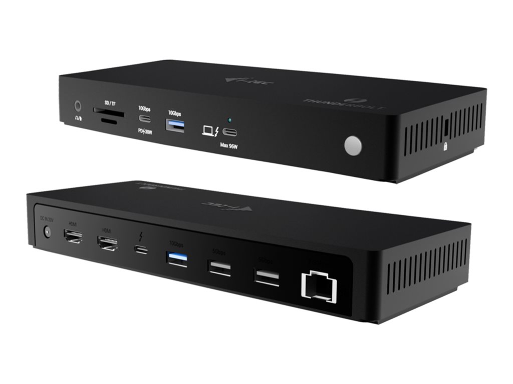 I-Tec - docking station - USB-C / USB4 / Thunderbolt 3 / Thunderbolt 4 / Thunderbolt 5 - 2 x HDMI Thunderbolt 4 - 1GbE 2.5GbE