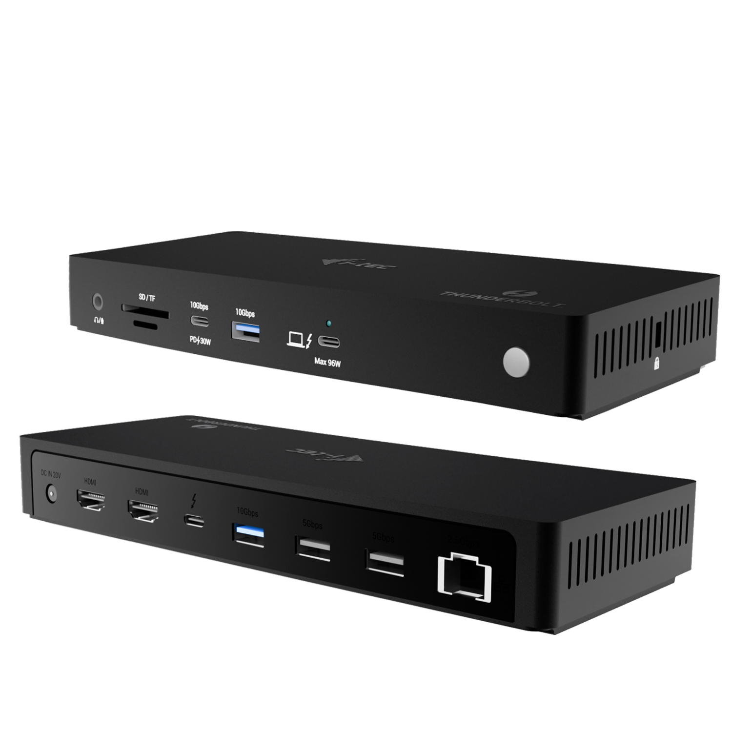 I-Tec - docking station - USB-C / USB4 / Thunderbolt 3 / Thunderbolt 4 / Thunderbolt 5 - 2 x HDMI Thunderbolt 4 - 1GbE 2.5GbE