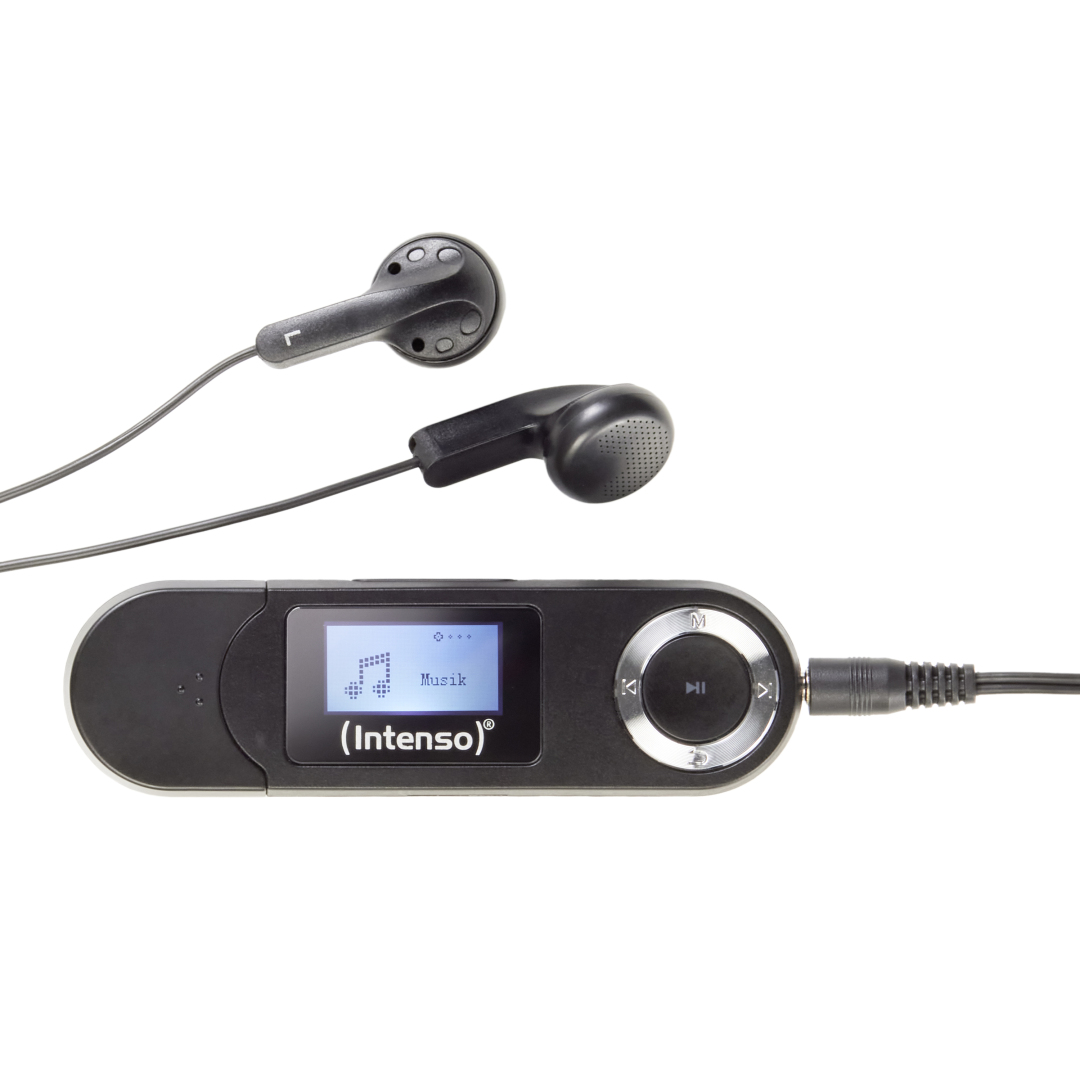 Intenso 3601490, MP3 afspiller, 64 GB, LCD, USB 2.0, Sort, Hovedtelefoner inkluderet