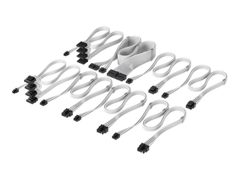 Corsair Elite Premium Individually Sleeved Type-5 PSU Cables Pro Kit - Hvid