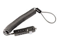 Hama Combination Lock for Netbooks, 4 digits - Kabel med låsemekanisme til bærbar computer - antracit (sort)