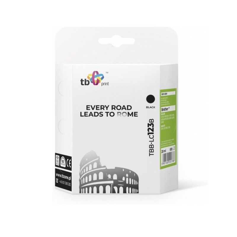 TB Print TBB-LC123B Sort Blæk til Brother