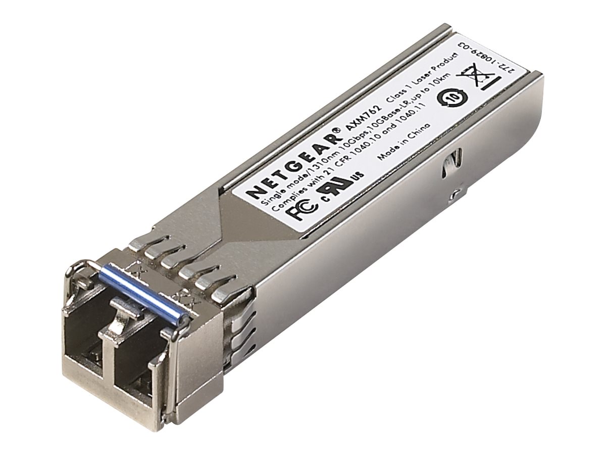 NETGEAR ProSafe AXM762 - SFP+ transceiver modul - 10GbE - 10GBase-LR - LC enkelttilstand - op til 300 m - 1310 nm (pakke med 10)