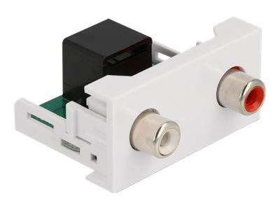Delock Easy 45 - klik i-modul - hvid, RAL 9003