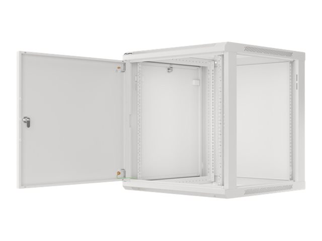 Lanberg WF01-6612-00S Rack Cabinet 19" Wall Mount 12U 600x600 Self Assembled with Metal Door Grey