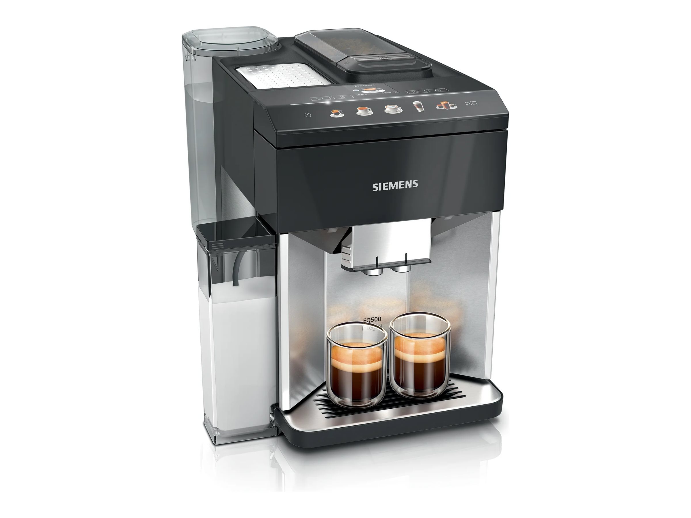 Siemens EQ500 integral TQ517D03 Automatisk kaffemaskine Stainless steel/lacquered piano black