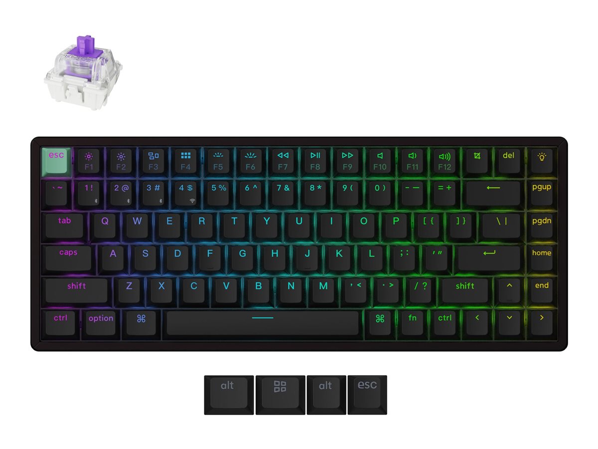 Keychron K2 HE Tastatur Magnetisk Nordvendt RGB LED Trådløs Kablet Nordisk billede