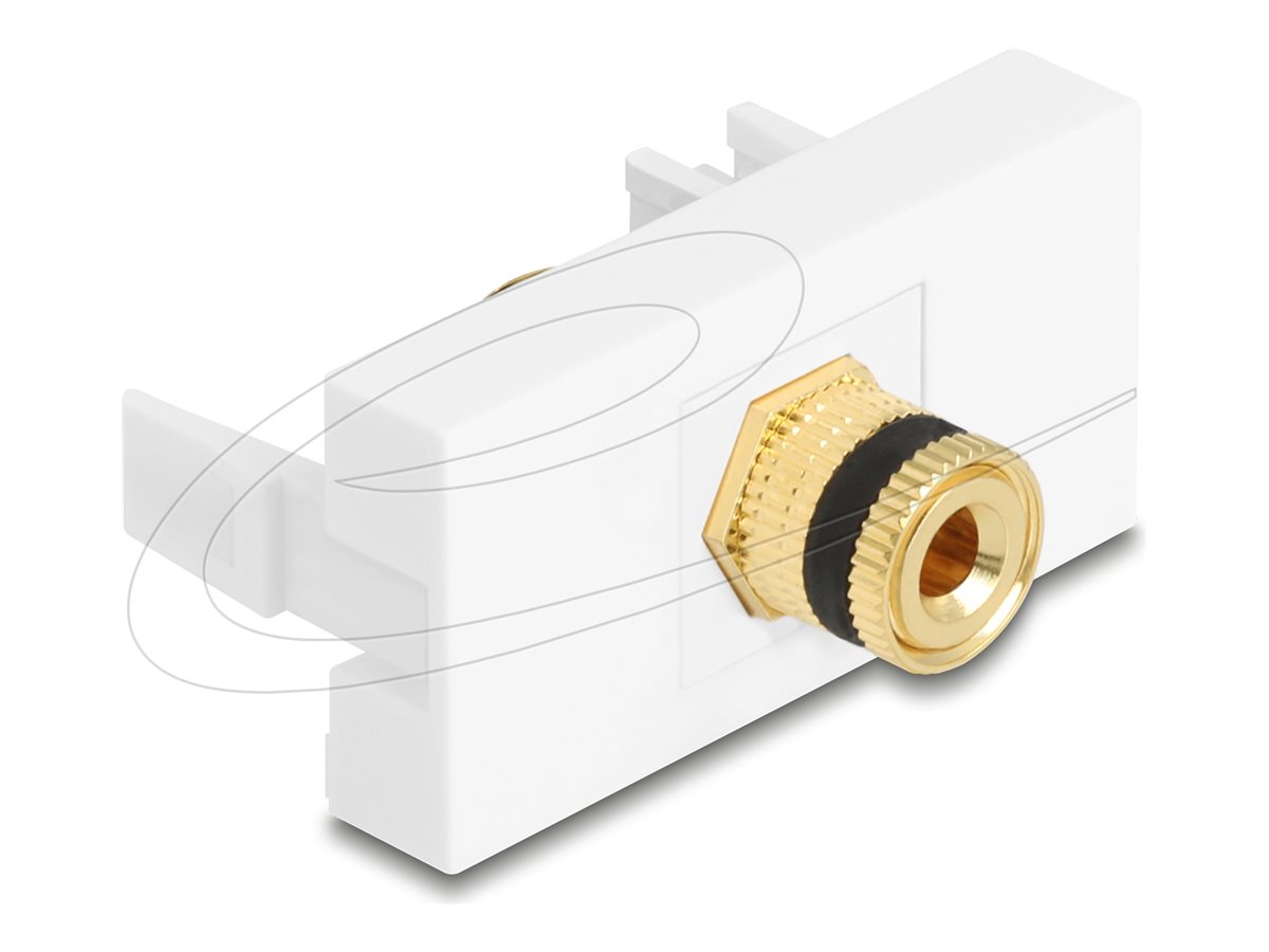 Delock Easy 45 - klik i-modul - 1 gang - sort, hvid