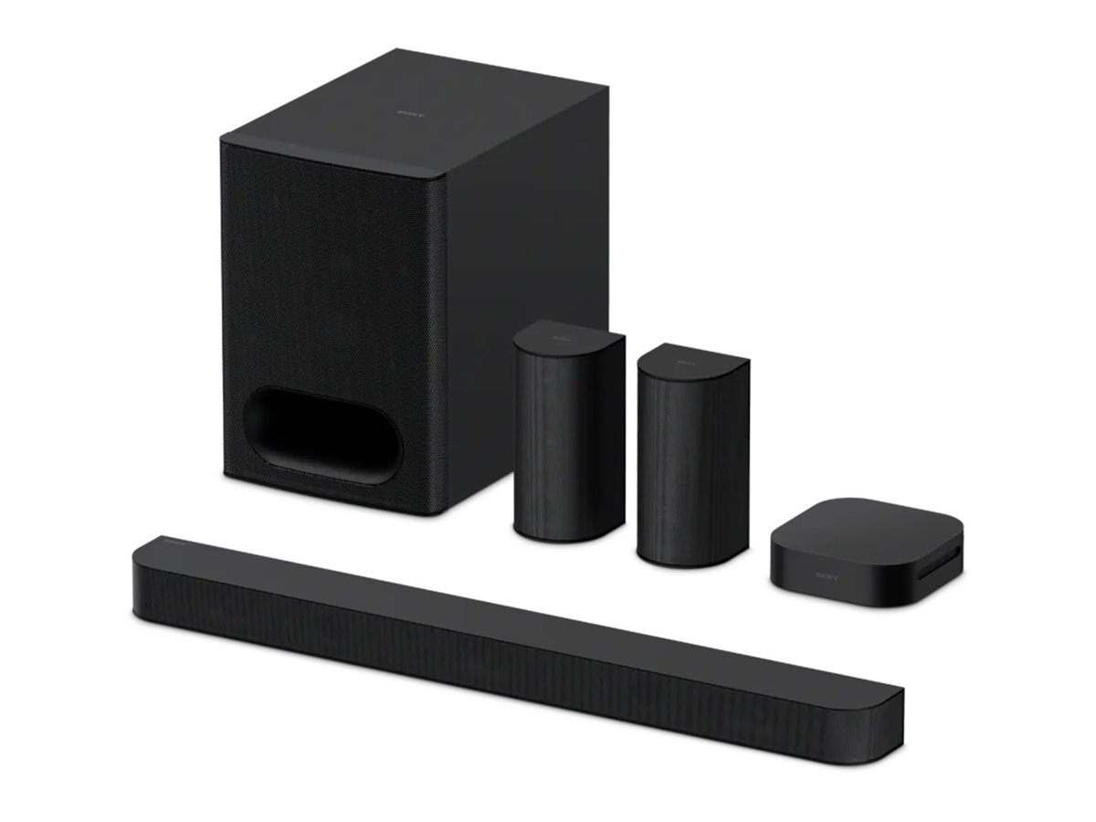 Sony BRAVIA Theatre System 6 HT-S60 - Lydbarsystem til hjemmebiograf - 5.1 kanaler - 1000 Watt (Total)