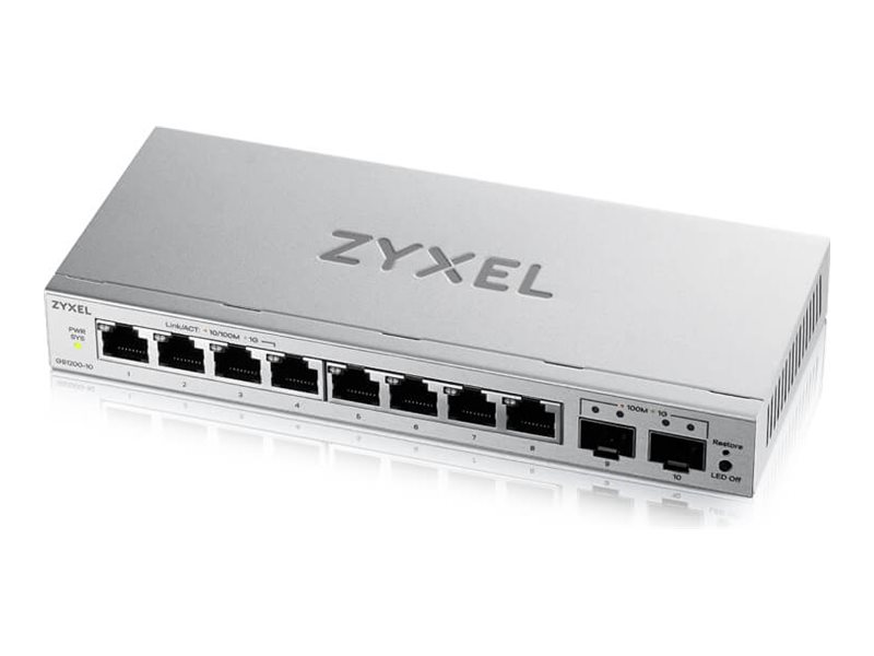 Zyxel GS1200v3 Series GS1200-10v3 Switch 8-porte Gigabit Ethernet