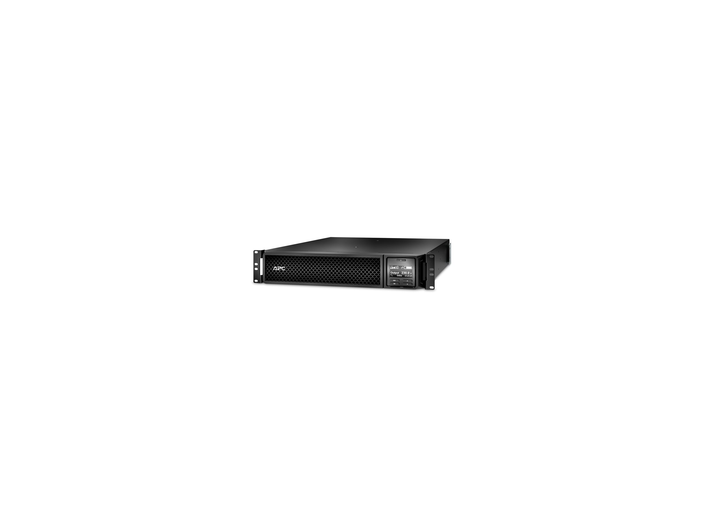 APC Smart-UPS SRT 1500VA RM - UPS (stativ-monterbar / ekstern) - AC 220/230/240 V - 1.5 kW - 1500 VA - RS-232, USB - output-stikforbindelser: 6 - PFC - 2U - sort
