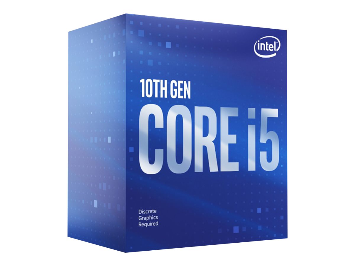 Intel Core i5-10400 Comet Lake CPU - 6 kerner - 2.9 GHz - Intel LGA1200 - Intel Boxed (med køler)
