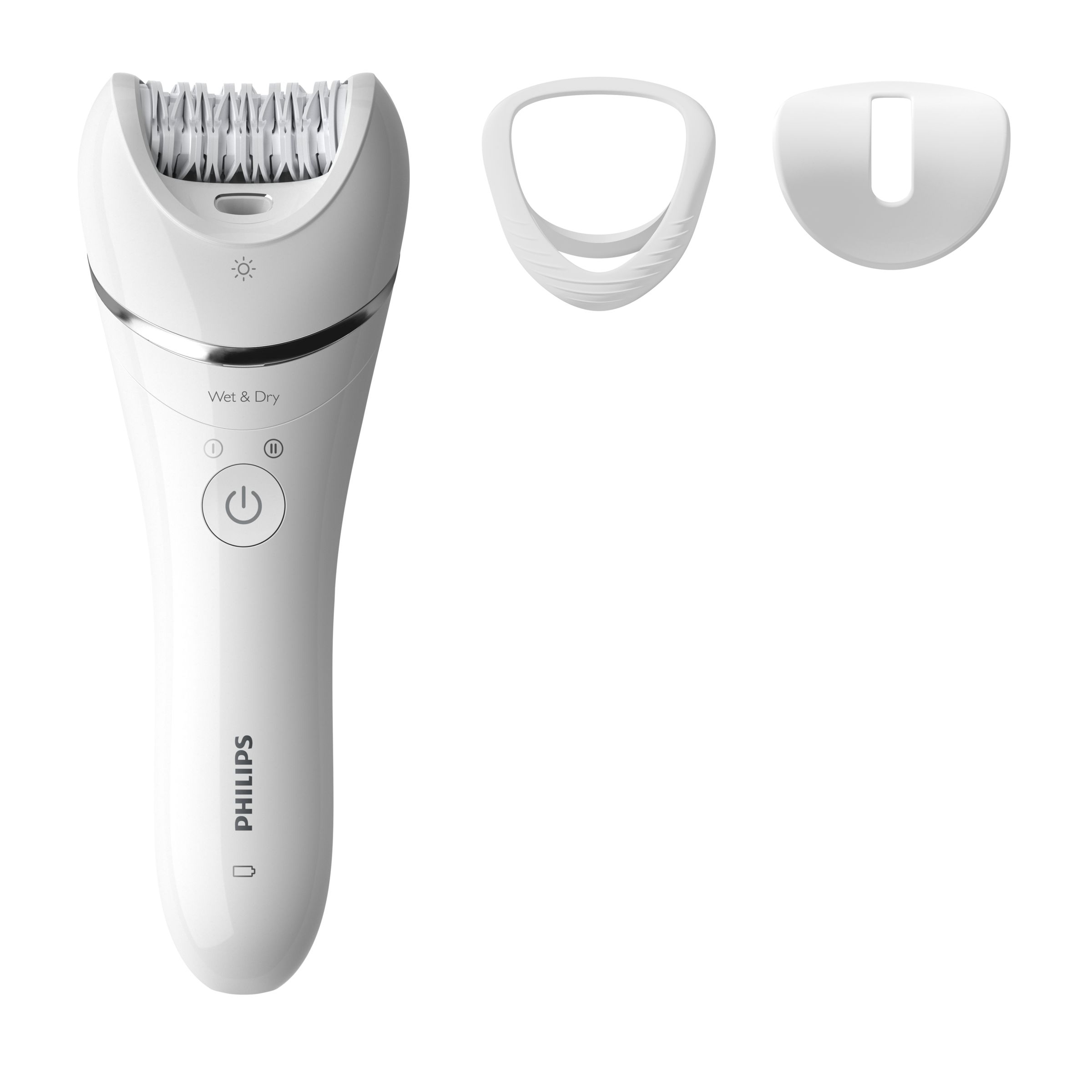 Philips Series 8000 BRE700 epilator - hvid (våd & tør, trådløs)