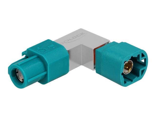 Delock - Dataadapter - HSD Z (W) bis HSD Z (M) - RAL 5021, Wasserblau - gewinkelt (90526)