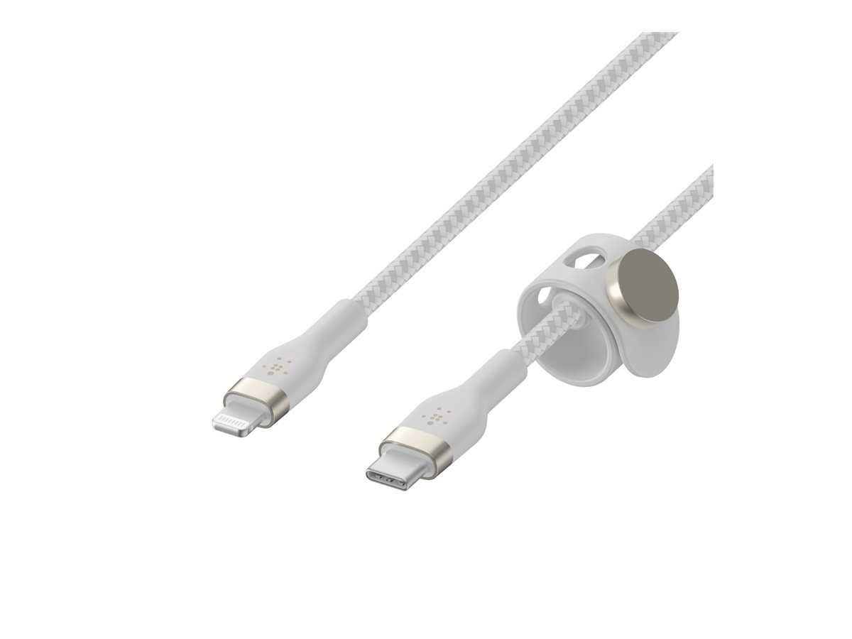 Belkin BOOST CHARGE USB-C to LTG_Braided Silicon, 3m, White