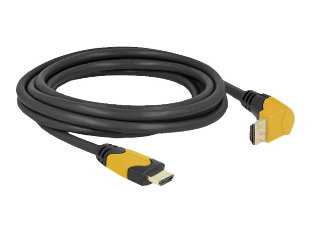 Delock High Speed HDMI cable male straight to male 90° upwards angled