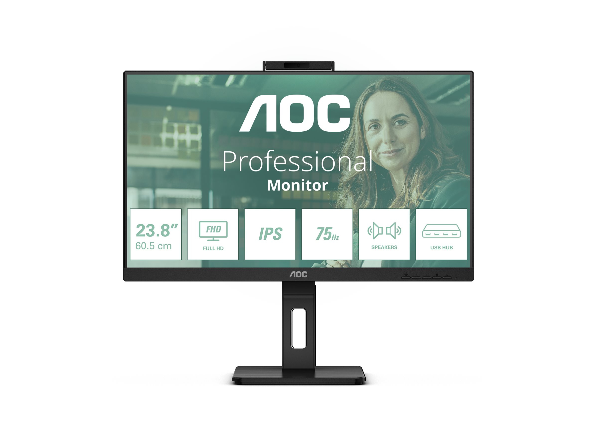 AOC Pro-line 24P3QW 24" IPS 1920 x 1080 (Full HD) HDMI DisplayPort 75Hz