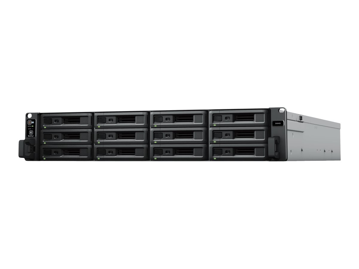 Synology SA6400 - NAS-server - 12 bays - rackversion - RAID 0, 1, 5, 6, 10, JBOD, RAID F1 - RAM 32 GB - Gigabit Ethernet / 10 Gigabit Ethernet - iSCSI support - 2U