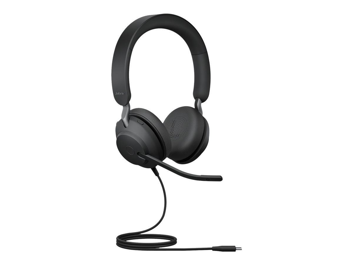Jabra Evolve2 40 SE UC Stereo Kablet Høretelefoner Sort
