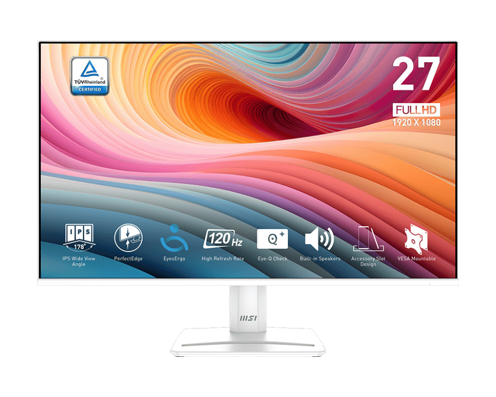 MSI Pro MP275W E2 27" IPS 1920 x 1080 (Full HD) HDMI DisplayPort 120 Hz
