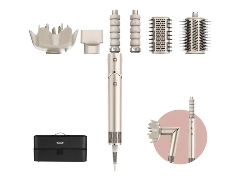 Shark Beauty FlexStyle 5-in-1 Air Styler & Hair Dryer with Storage Case - Stone HD446SLEU