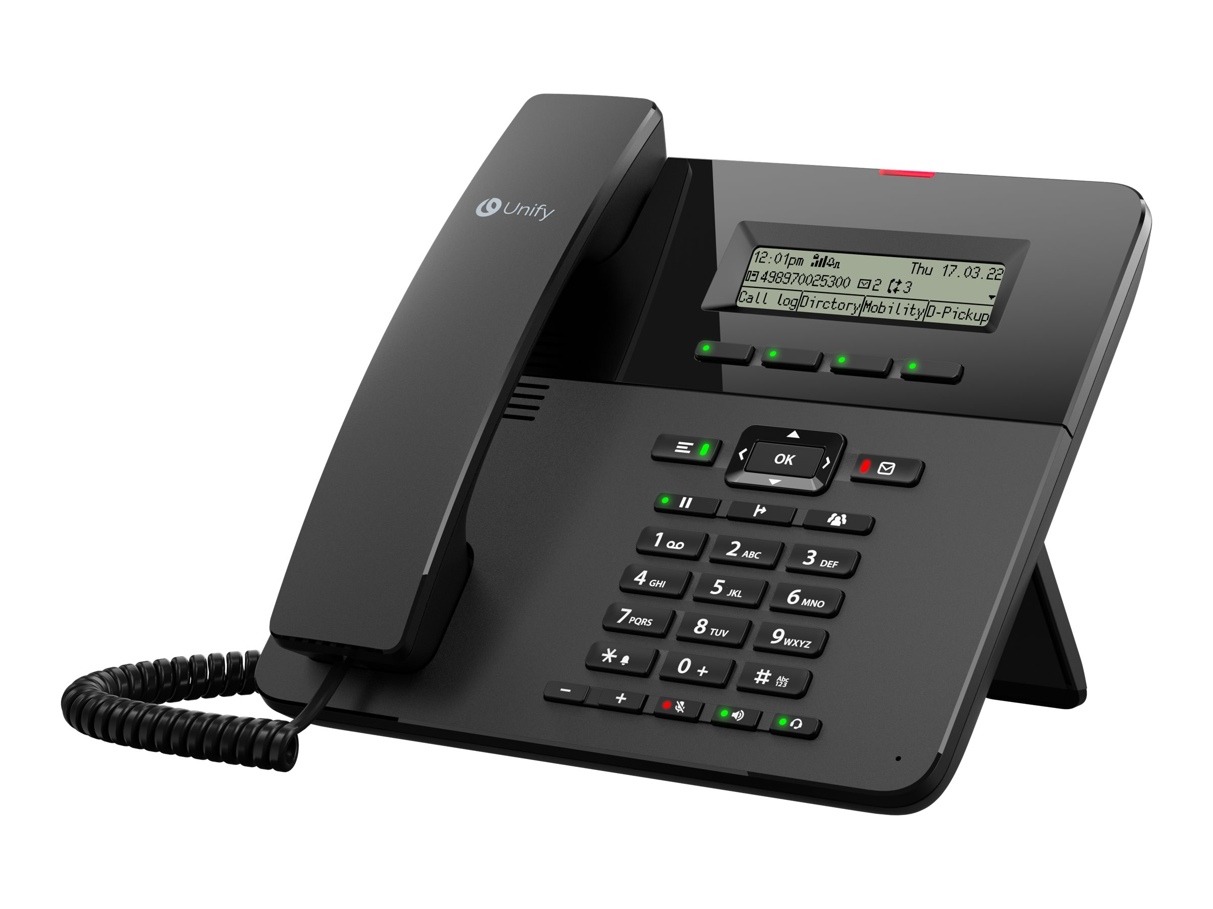 Unify OpenScape Desk Phone CP210 VoIP-telefon Sort