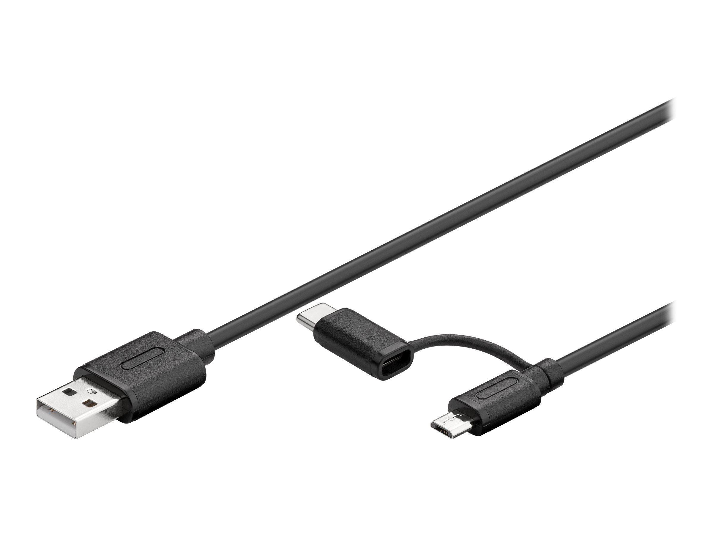 Pro Charging and synchronisation combination cable (with USB A to Micro-USB & USB-C™)
