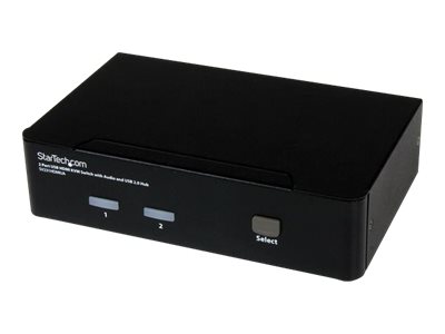 StarTech.com 2 Port USB HDMI KVM Audio and USB 2.0 Hub - 1080p (1920 x 1200), Hotkey Support - Dual Port Video Monitor (SV231HDMIUA) KVM / audio / USB